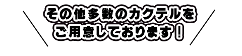 その他カクテルご用意
